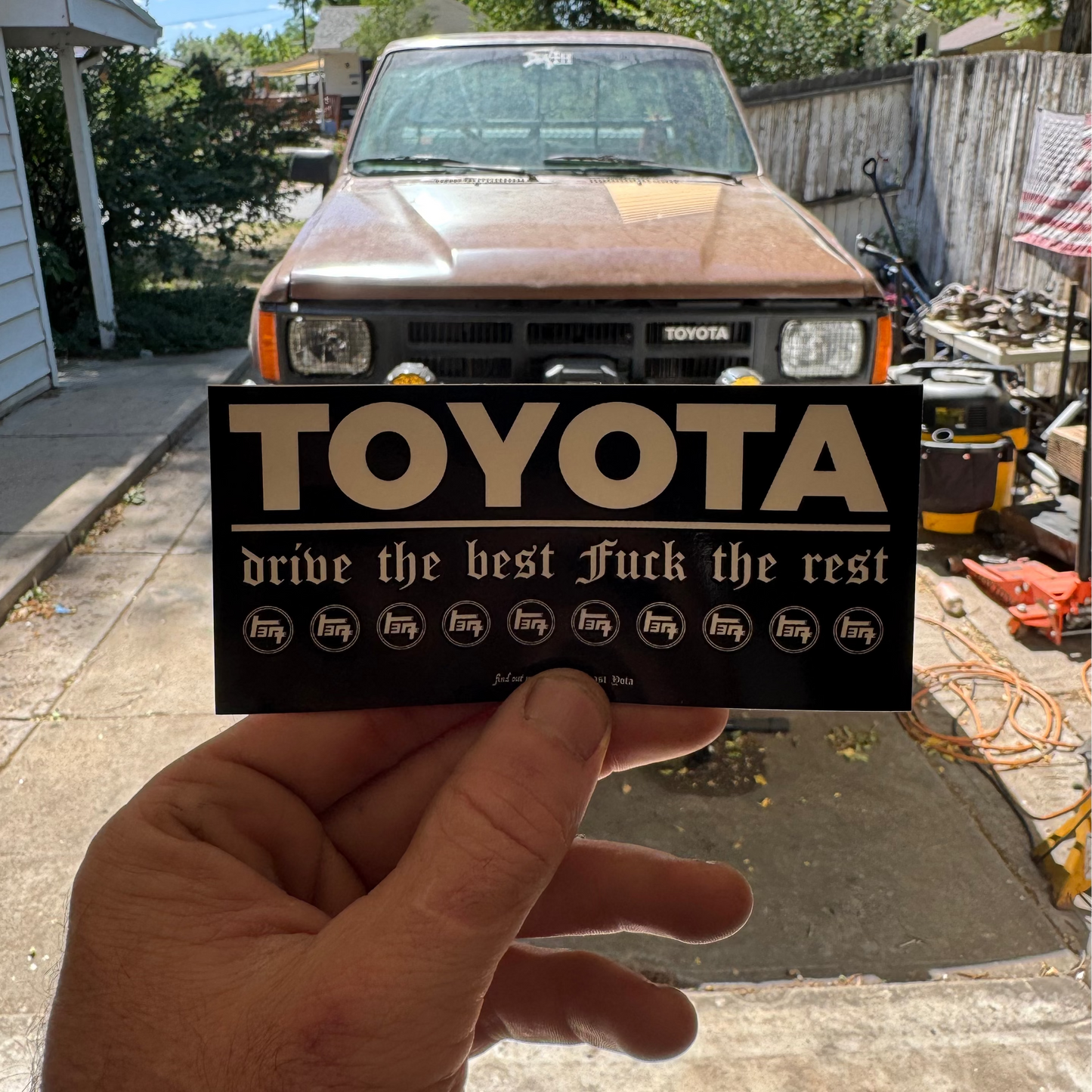 DRIVE THE BEST Sticker