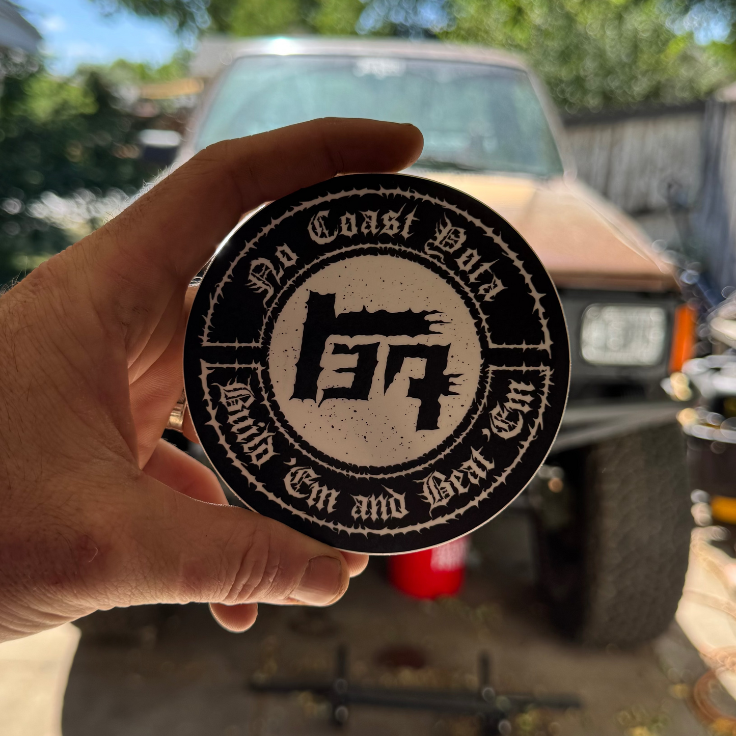 NO COAST YOTA Build 'Em and Beat 'Em Sticker